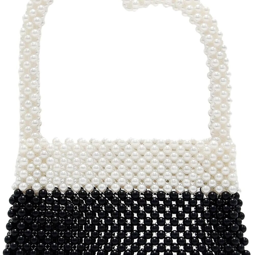 Exquisite Handmade Pearl Clutch - Heart Design for Weddings & Parties